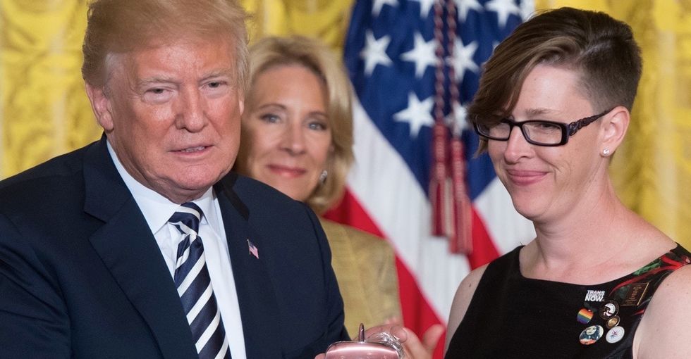 This teacher's silent protest of Trump contains a message for all of us.