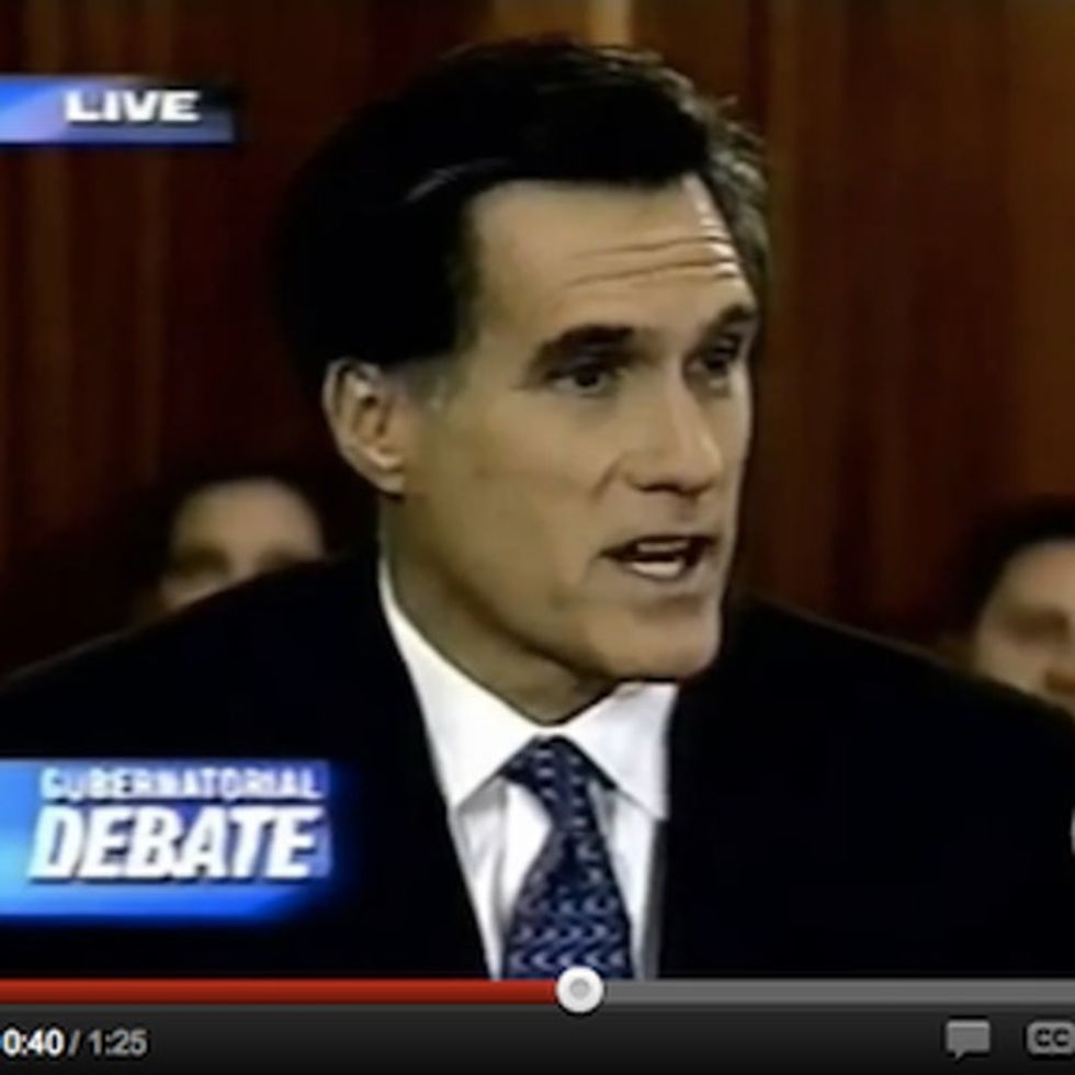 Wouldn't It Be Crazy If We Had Footage Of Romney Denouncing His Own Pro-Life Agenda?