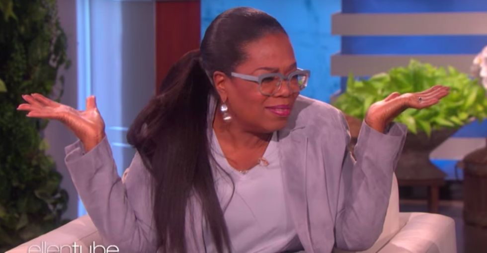 Oprah dished to Ellen what she thought about Trump's tweet attacking her.