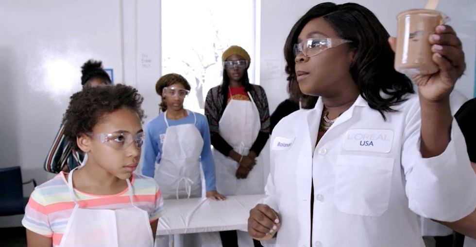 The inspiring reason this chemist is teaching girls about the science behind makeup.