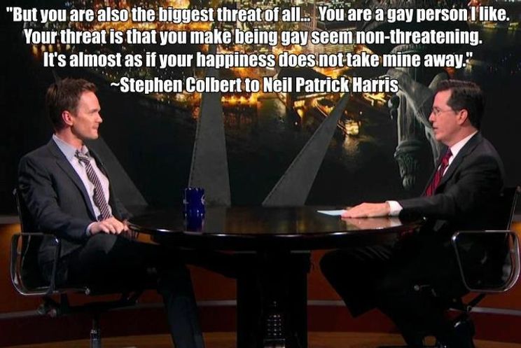 Why Stephen Colbert Feels Threatened By Neil Patrick Harris Upworthy