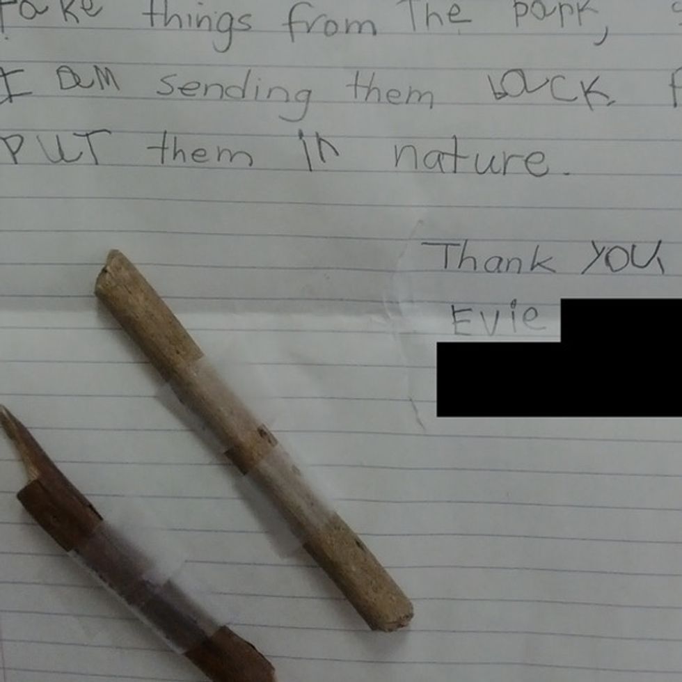This Showed Up In A Park Ranger's Mailbox And My Heart Melted