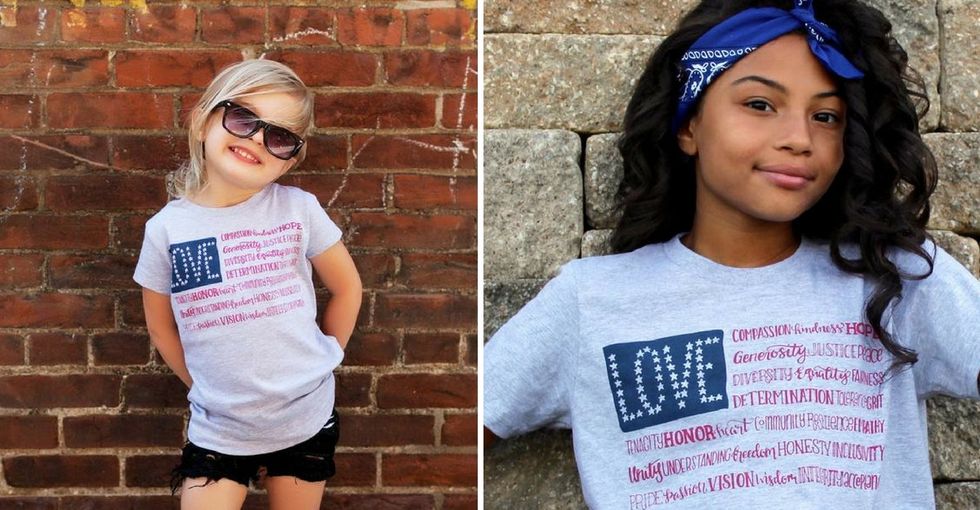 She was tired of the flag being hijacked by hatred. So she made a design to reclaim it.