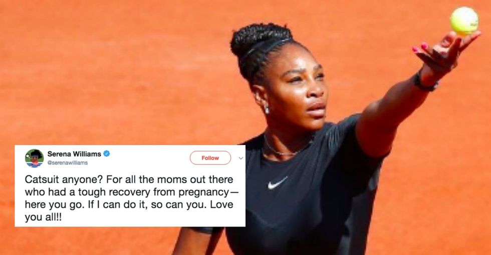 The 'catsuit' Serena Williams wore to the French Open is mom goals.