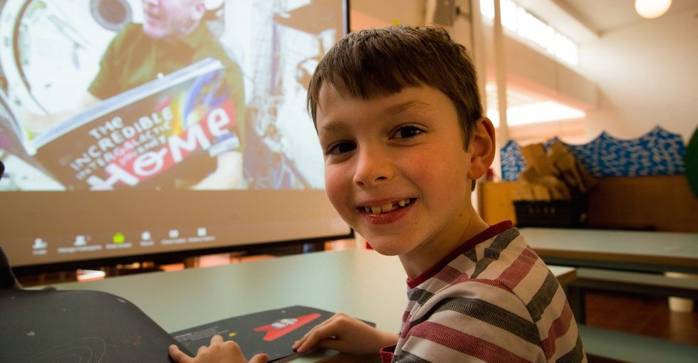 A little boy had a book read to him by an astronaut in space, and so can you.