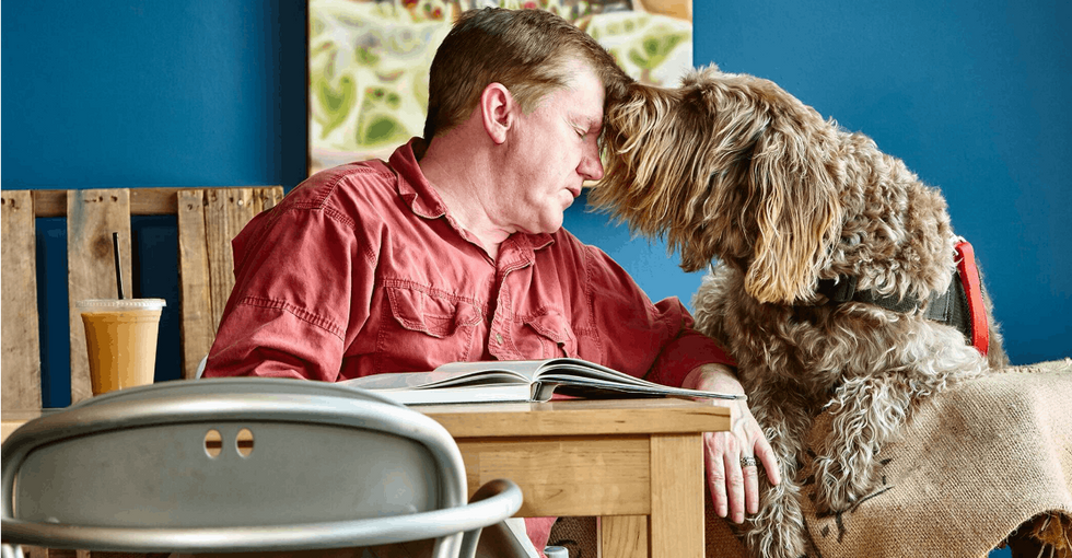 This service dog and veteran are raising awareness for PTSD in inspiring ways.