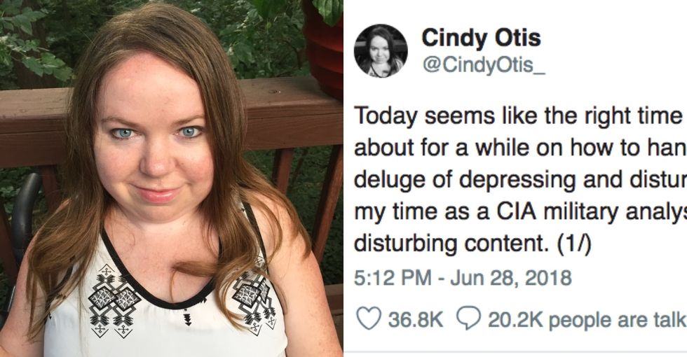 A former CIA analyst tweeted out advice for coping with depressing news. It went viral.