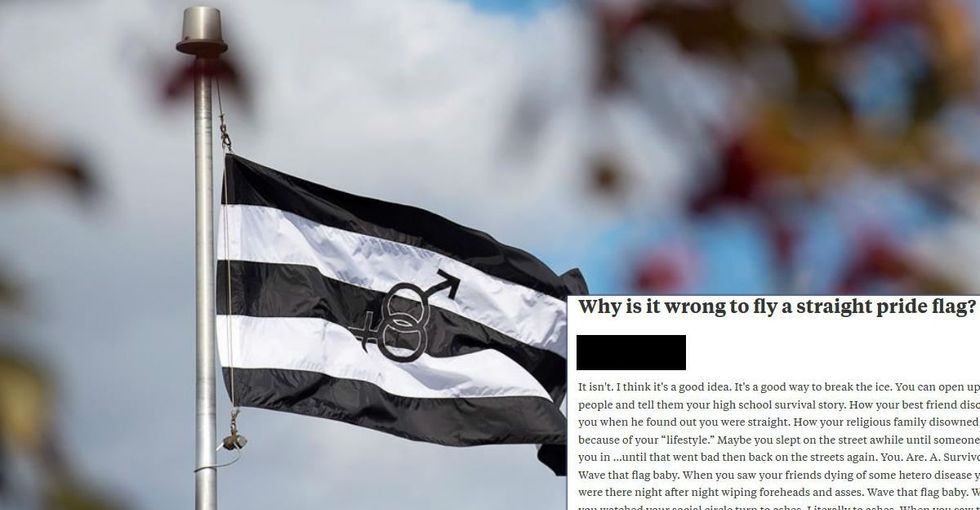 Someone asked ‘Why is it wrong to fly a straight flag?’ The response is a must-read.