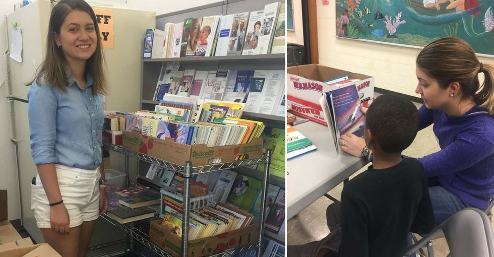 She wanted to collect 250 books for kids in need — and went way, way over her goal.