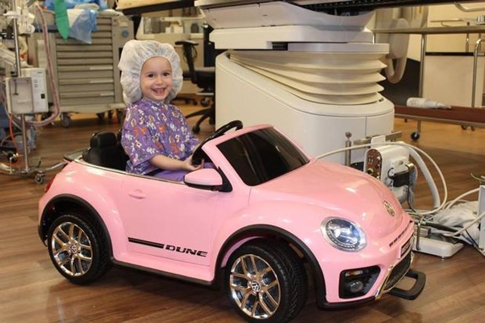 Kids can drive mini cars into surgery at this hospital, leaving their anxiety in the dust.