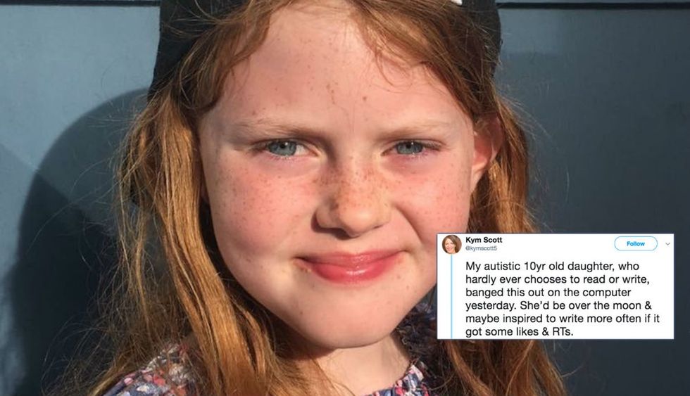 This autistic 10-year-old wrote a short story, and people are loving it.