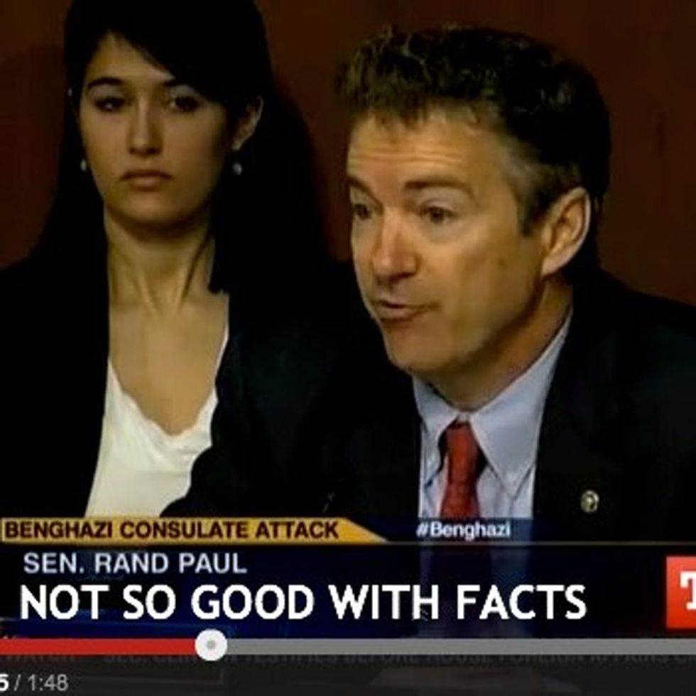 Senator rants at Secretary Clinton, says something incredibly insensitive — and spectacularly wrong.