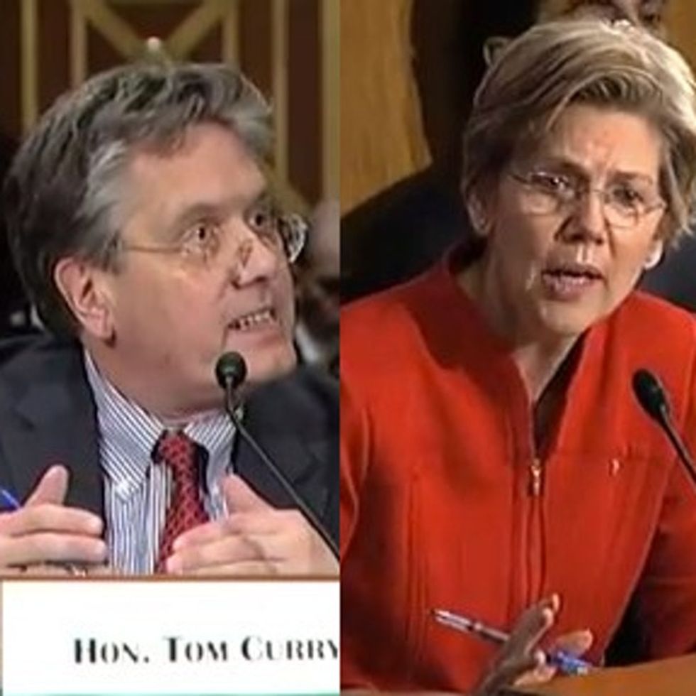 Elizabeth Warren asks the most obvious question ever and stumps a bunch of bank regulators.