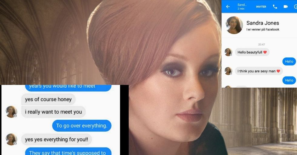 This Guy Hilariously Used Adele Lyrics To Shut Down A Facebook Scammer Upworthy