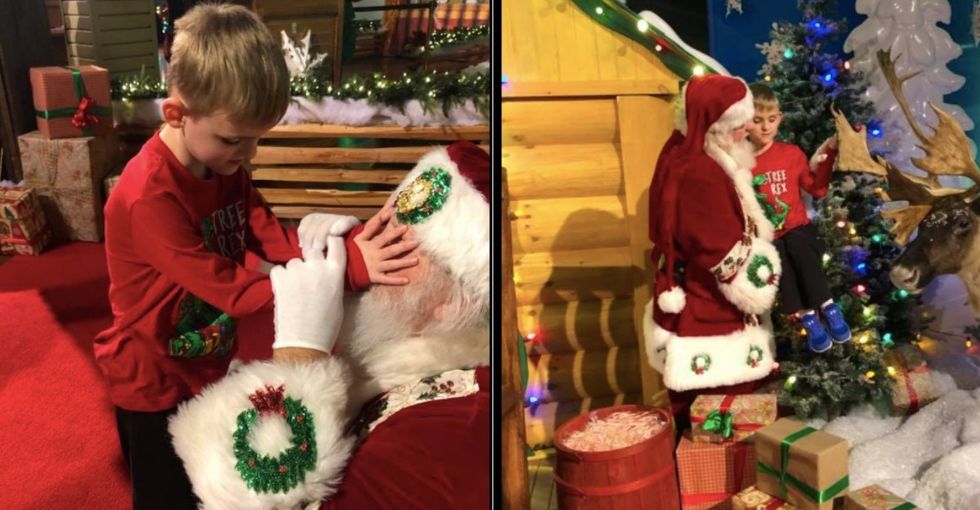 Santa gave this boy who is blind and autistic the best gift. (I'm not crying, you are.)
