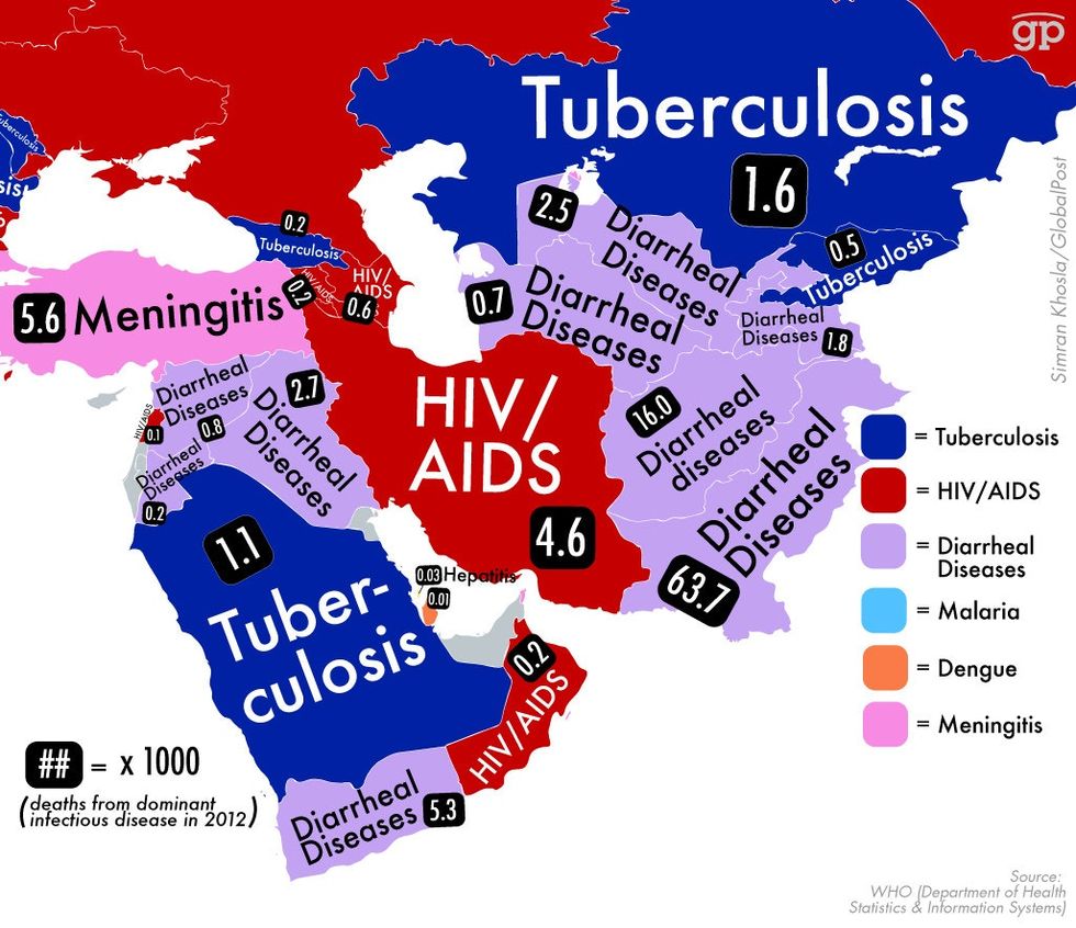 Dont Freak Out At This Map On Infectious Diseases In The World Its