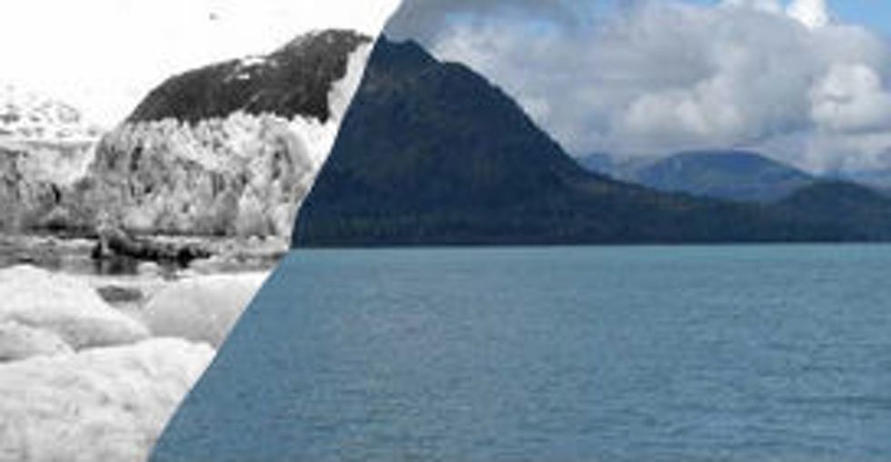 Look at this glacier in Alaska as it disappears over the course of a century and try not to go whoa.