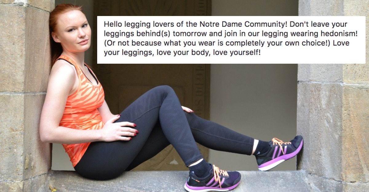 Leggings at clearance notre dame