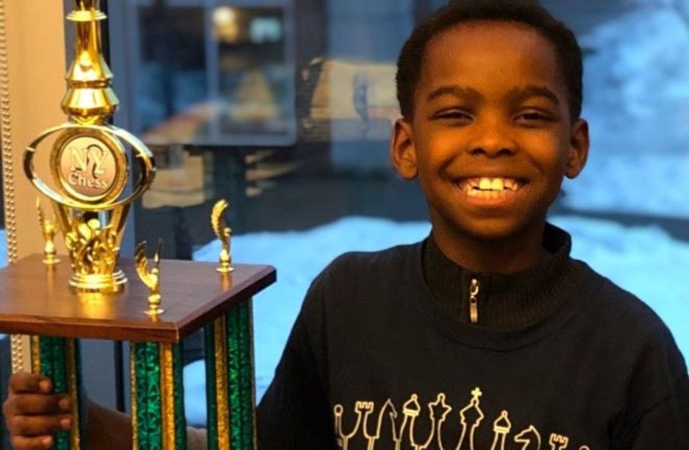 Eight-year-old homeless refugee wins a chess championship, inspires a tidal wave of generosity.