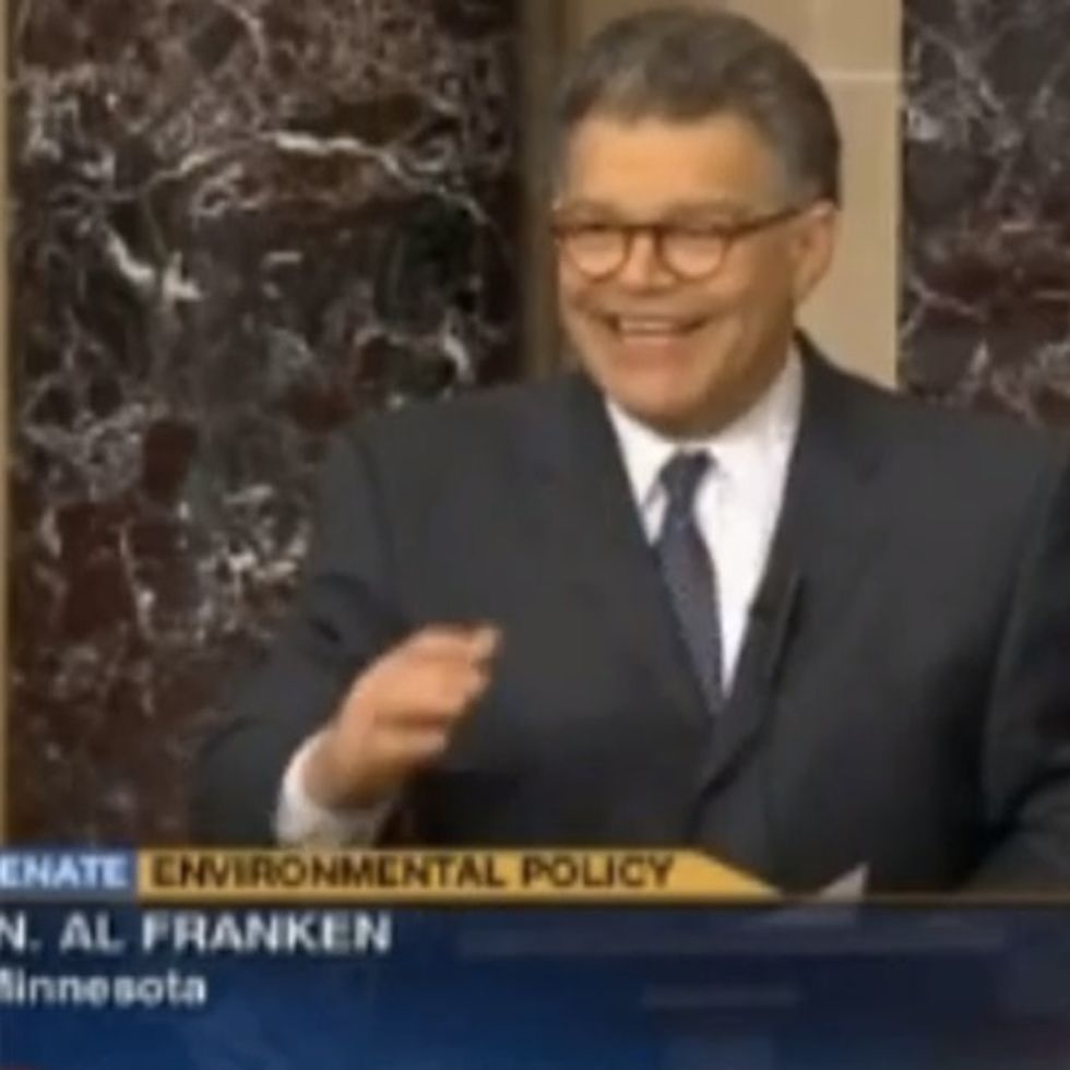 Al Franken Forced To Use Kid's Analogy To Help Other Senators Understand That Science Is Real
