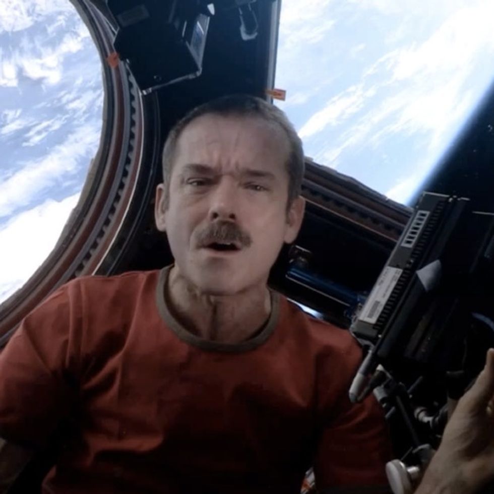 The Final Epic Act Of The Departing Commander Of The International Space Station Truly Rocked