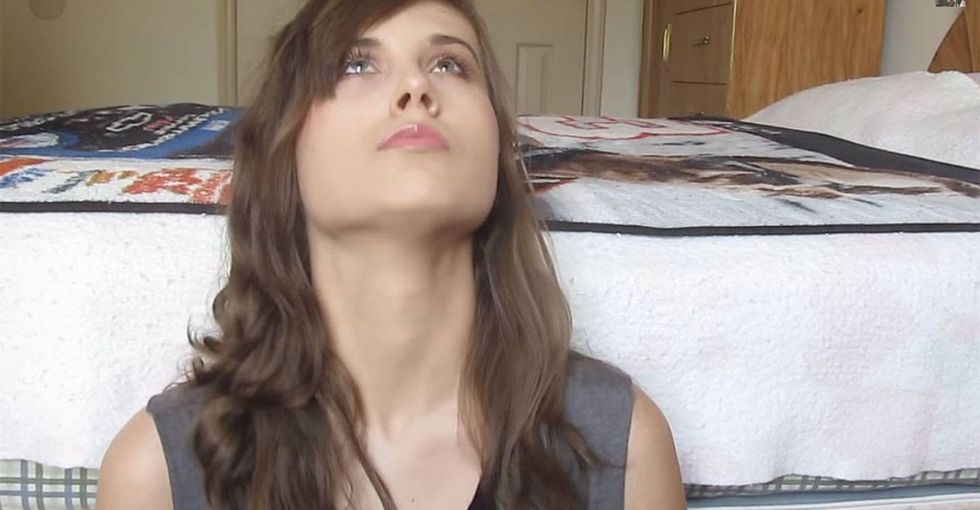 People say she's too pretty to be deaf. That's when she hits them with this face.