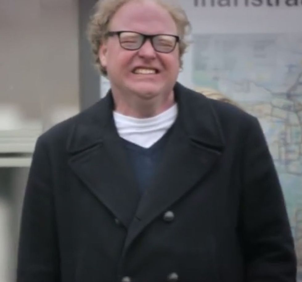Watch This Dude Infect People At A Bus Stop, And See If You're Susceptible