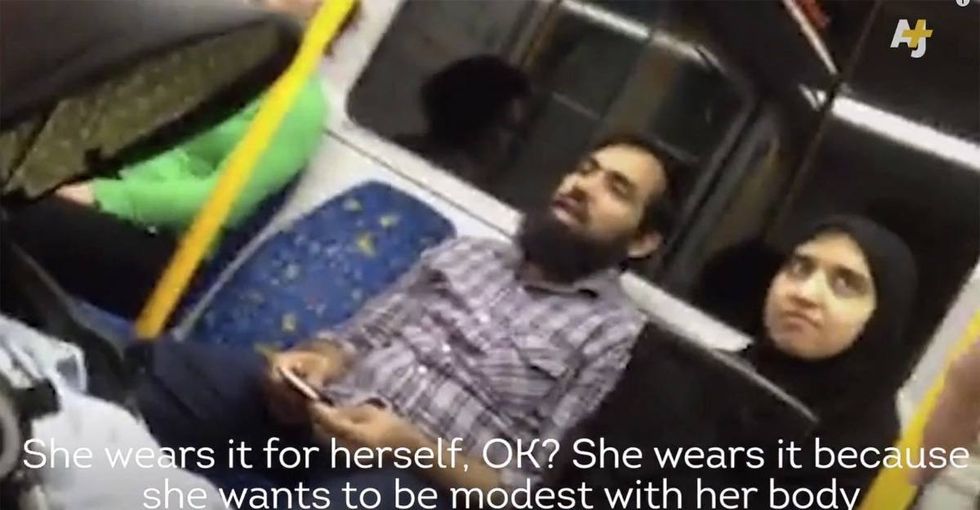 A Muslim family was berated by a stranger. So a woman stood up and did the right thing.