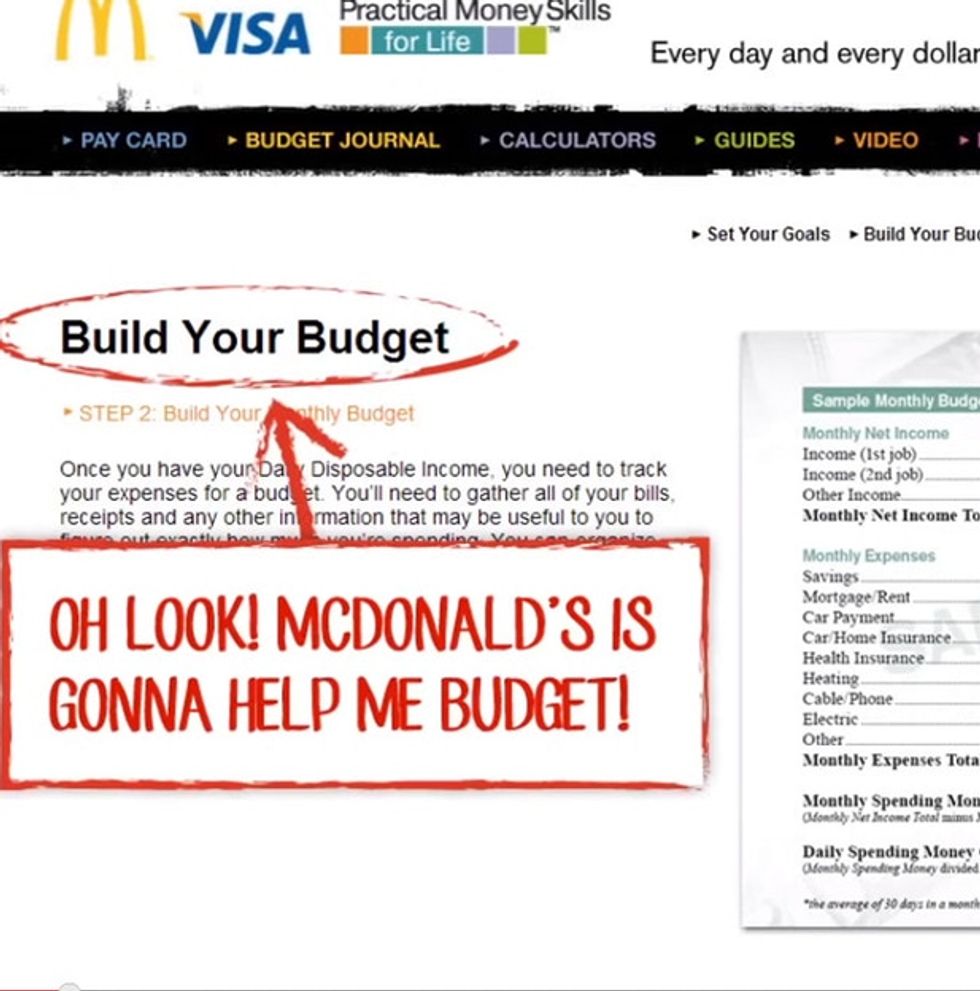 McDonald's Made A Budget Planner For Its Workers. You Won't Believe What It Says.