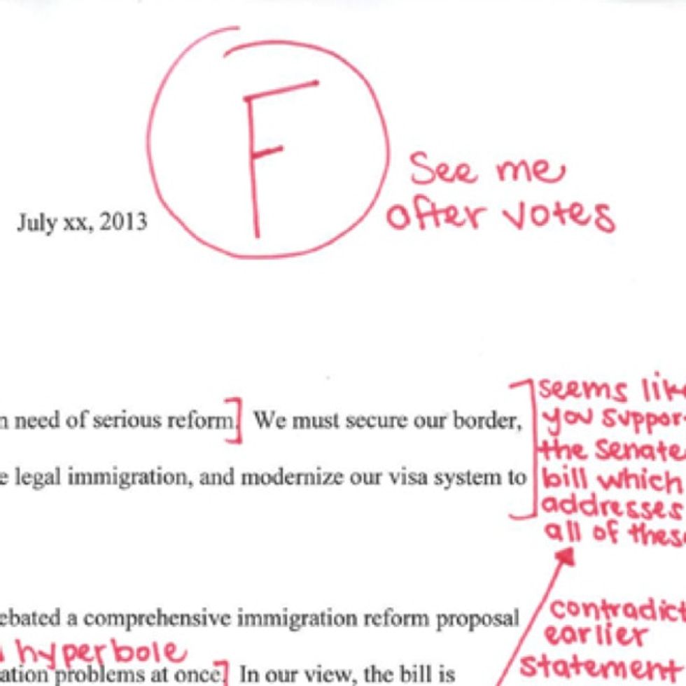 Congressman responds like real human person would after getting an absurd letter from his co-workers.