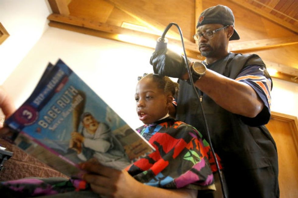 The most clever barber in America? He's certainly the most generous.