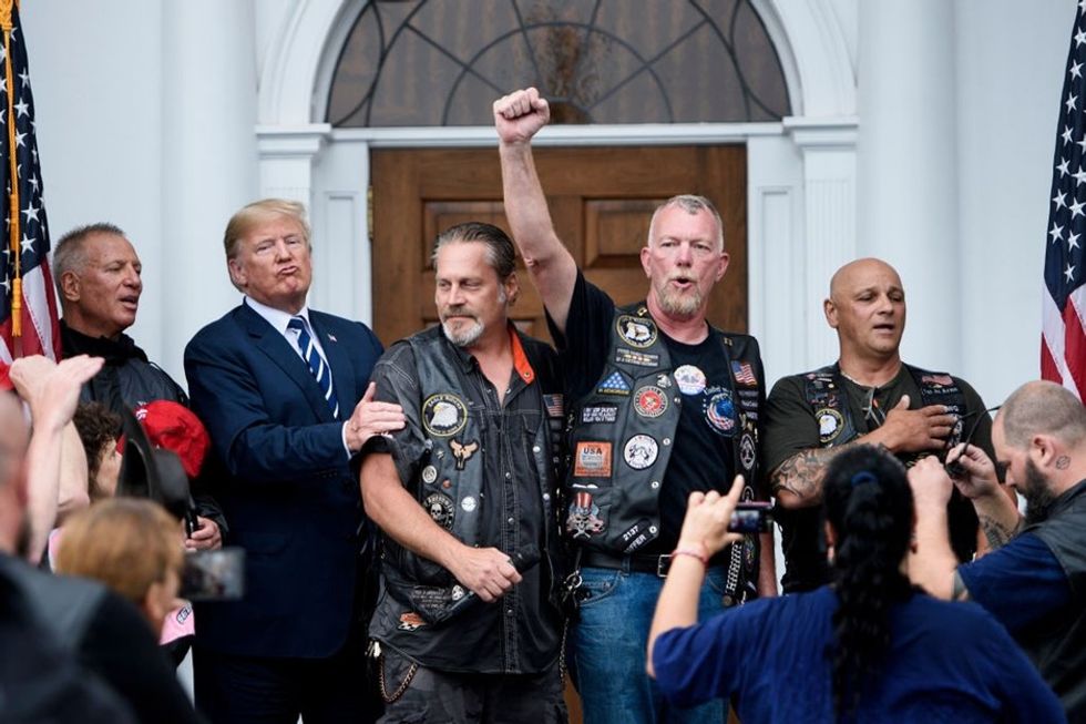 Trump wanted to look tough posing with bikers. It backfired in a major way.
