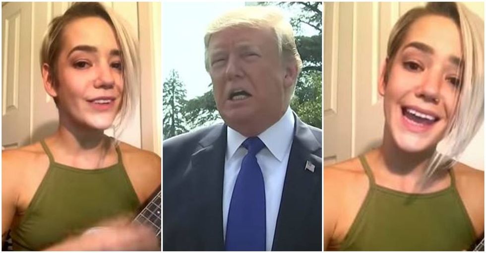Singer slams Trump’s ‘scary time for men’ comment with hilarious response.