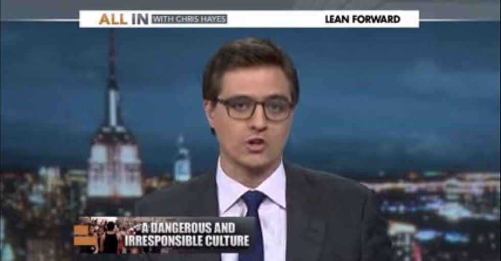 He shows how the news talks about black people by talking about white people instead.