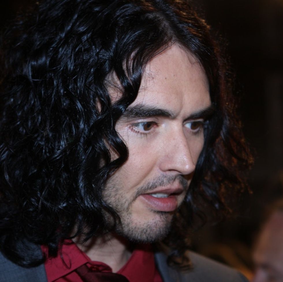 Watch the moment Russell Brand rips into a big, famous brand with a terrible past.