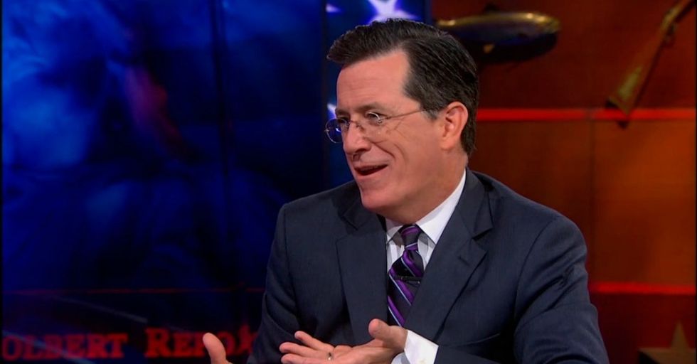 Step 1: Get Job. Step 2: Work Hard. Step 3: Receive Paycheck So Tiny Colbert Makes Fun Of It.