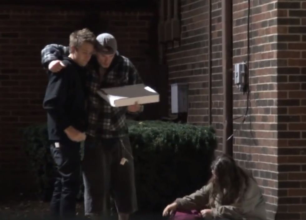If You Had 30 Pizzas, Would You Stuff Your Face Or Do The Snazzy Thing These Guys Did?