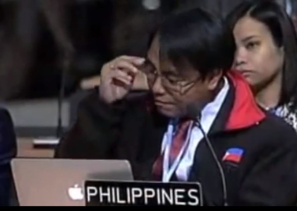 A Typhoon Hit His Country — Now Hear His Tearful Plea To The World