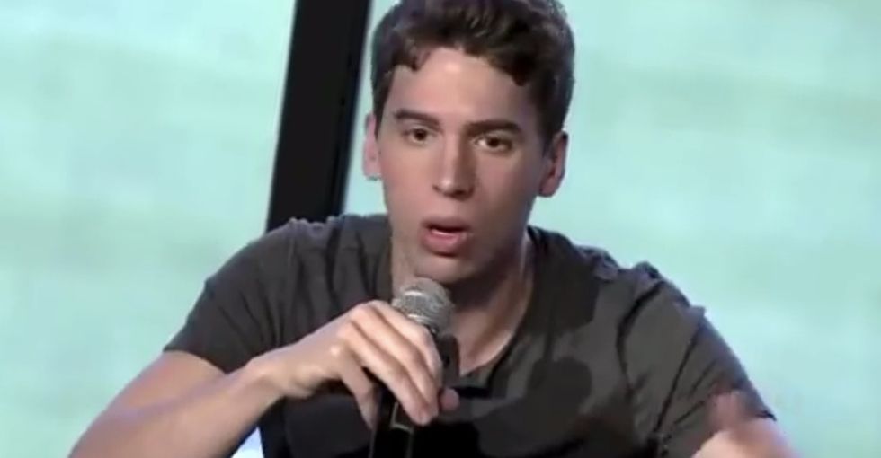 A straight reporter says, 'I'd be offended by you if I were gay.' This actor's response? Epic.