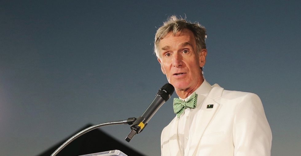 Bill Nye is pulling out all the stops when he talks about climate change. It's glorious.