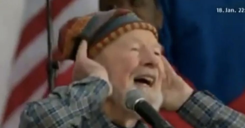 Here's Pete Seeger doing one of the songs he loved so much.