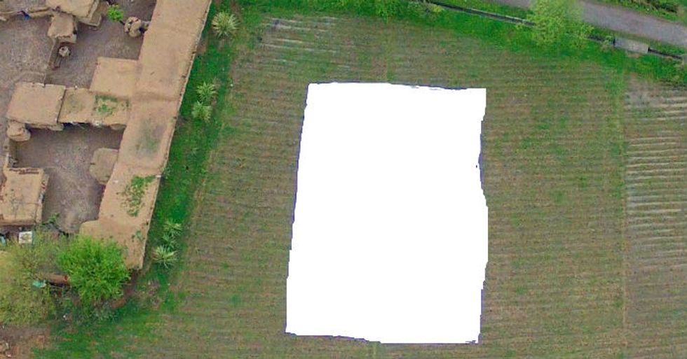 A Genius Piece Of Art Forces Drone Pilots To See Who's Down Below
