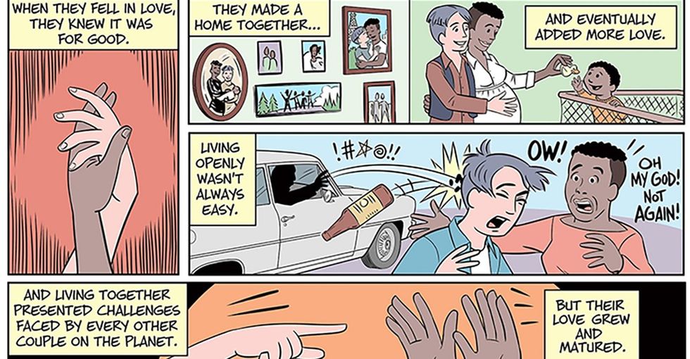 One year after the Supreme Court ruling, this comic shows that love is love is love.