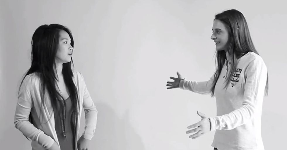 What if you stick a gay person and an anti-gay straight person in a room and ask them to hug?