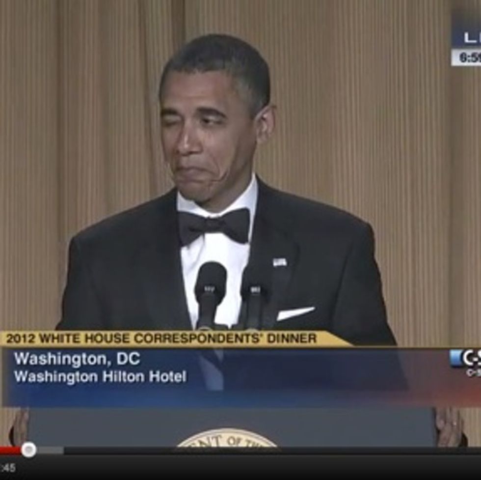 Epic video: Obama. Correspondents' dinner. Smackdown.