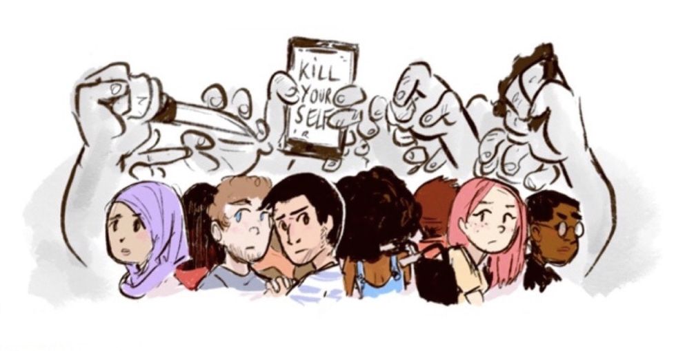 4 easy steps to be a better ally to minorities and others, in a comic.