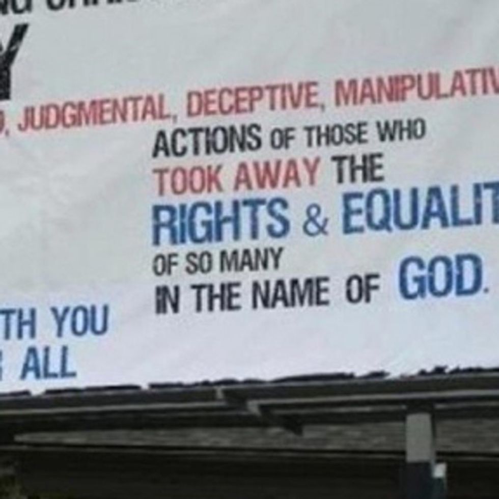 You'll Never Guess Who Paid For This Pro-Marriage-Equality Billboard In North Carolina