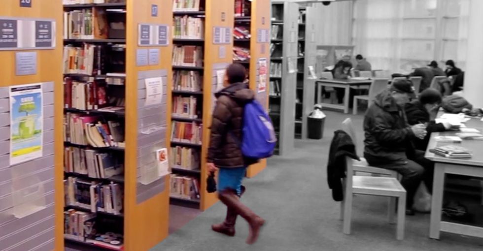Hm. What’s This Line For? The Library? Whatthewhat? What’s In There You Want So Bad?