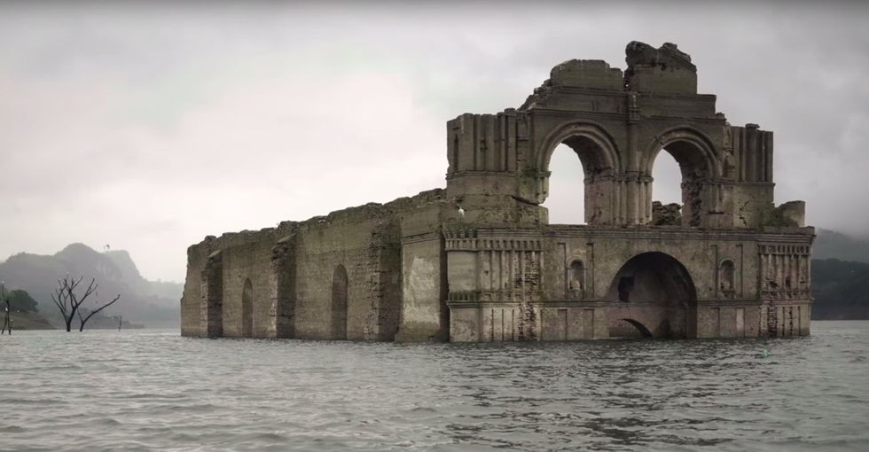 Check out this church from the 1500s that appeared in a body of water, due to a drought.