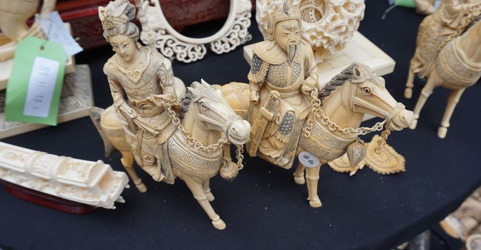These ivory carvings are oneofakind. Today, they were destroyed, and